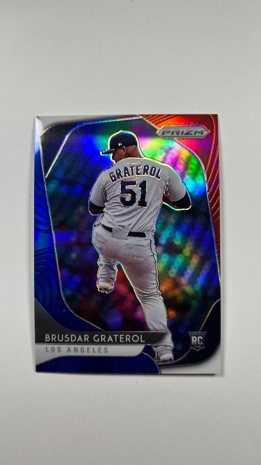 Brusdar Graterol 2020 Panini Prizm #56 Red White Blue Prizm Rookie RC Dodgers