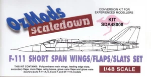 Ozmods Scaledown 1/48 F-111 Short Span Wings/Flaps/Slats Set - Picture 1 of 1