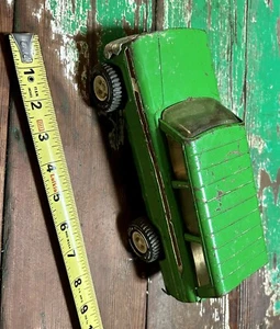 Vintage Tonka 70’s JEEP WAGONEER 53078 PRESSED STEEL GREEN w/PANELING USA - Picture 1 of 8
