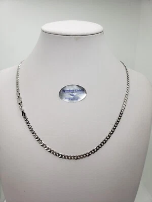 CATENA DA UOMO - UNISEX IN ARGENTO 925 A MAGLIA GRUMETTA DA 50 cm 10 GR. (0325) - Immagine 1 di 4