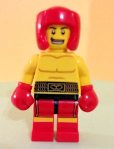 Lego col077 Boxer - Minifigure - Collectible/Series 5 - Red Gloves/dual head - Picture 1 of 5