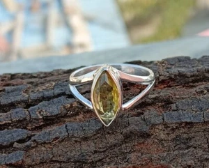 Marquise Citrine Ring Handmade Solid 925 Sterling Silver Beautiful Ring SM1126 - Picture 1 of 5