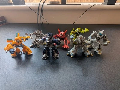 Transformers Robot Heroes Bundle x7 Hasbro Figures  Bayverse Transformers Movie  - Image 1 of 4