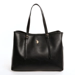 U.S. Polo Assn. Women's Black Shoulder Bag – Elegant, Spacious RRP £90.00 - Picture 1 of 3