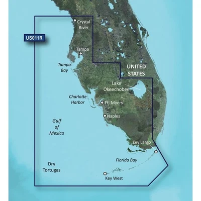 Garmin Marine, VUS011R G3 Vision Southwest Florida Bluechart, P#010-C0712-00 - Image 1 of 4