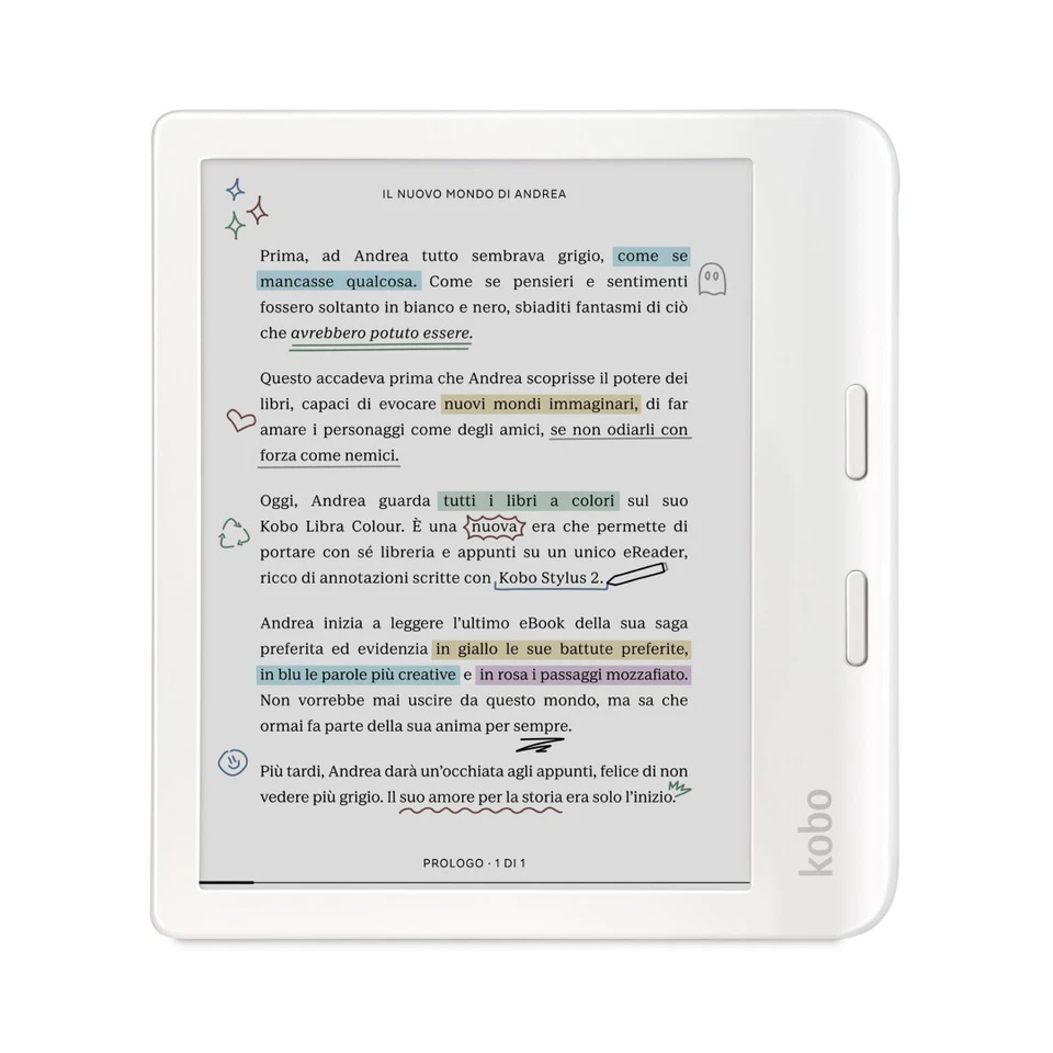 eReader Kobo Libra colore bianco