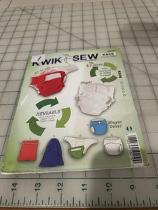 Kwik Sew Sewing Pattern. Cloth Diapers. All In One Diaper, Diaper Cover, Diaper - Picture 1 of 1