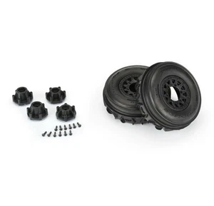 ProLine 1/10 Dumont Front Tires 2.2"/3.0" w/12mm Black Raid Wheels (2) #10212-10 - Picture 1 of 5
