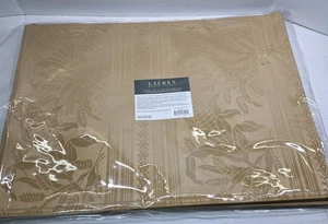 Lauren Ralph Lauren Allerton Damask Camel Placemats (Set of 4) - Picture 1 of 6