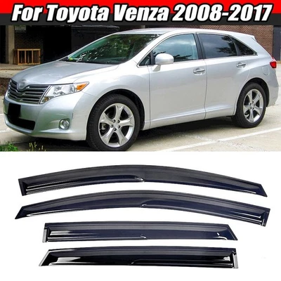 Para Toyota Venza 08-17 JDM 3D Ondulado Estilo Mugen Cinta-On Protector de Lluvia Visera de Ventana Foto 1 de 4