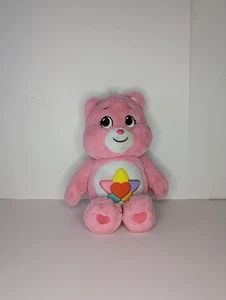Care Bear PINK TRUE HEART BEAR 14" Plush Stuffed Animal Cute Soft - Picture 1 of 5