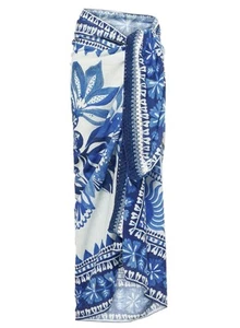 Farm Rio Womens Flora Tapestry Sarong Swim Cover-Up Off-White - NWT $115 - Picture 1 of 6