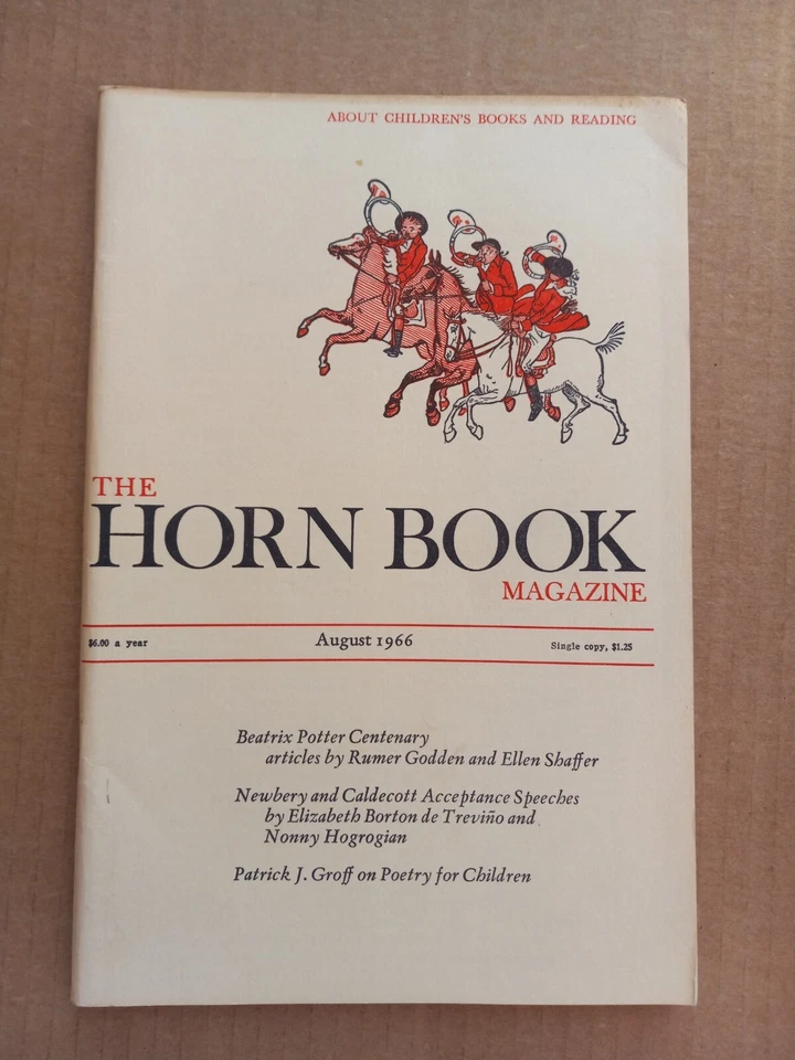 The HORN BOOK Magazine August 1966 - Image 1 of 3