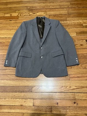 Chaqueta Blazer Haggar Para Hombre Talla 40L Gris Lana Manchado Tweed Abrigo Deportivo Foto 1 de 4
