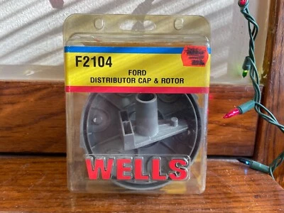 Wells - F2104 - 6 cilindros Ford, Lincoln, Mercury Distributor Tapa y rotor Foto 1 de 4
