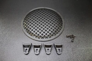 (1) 15 INCH STEEL SPEAKER SUBWOOFER GRILL MESH COVER W/ CLIPS SCREWS GLKT-15 - Picture 1 of 2