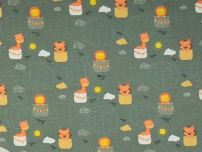 Jersey 100x150 cm, Tiere, Stoff, Digitaldruck, weich, Kinderstoff, Stoffe Kinder - Bild 1 von 3