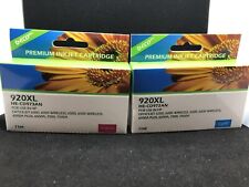 HP 920XL Ink Cartridges Magenta & Cyan CD973AN CD972AN
