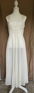 Vintage Adonna Nylon Lace Gown Women’s Size S-M Lingerie Long Beautiful Wedding - Picture 1 of 23