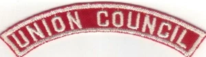 BOY SCOUT UNION COUNCIL RED & WHITE HALF STRIP 1/2RW - Picture 1 of 1