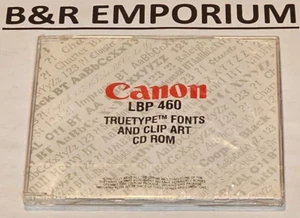 Canon LBP 460 Truetype Fonts and Clip Art - (???? Canon) - New, Sealed CD-ROM - Picture 1 of 2