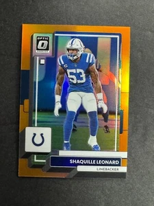Shaquille Leonard 2022 Panini Donruss Optic Orange /199 #85 Colts - Picture 1 of 3
