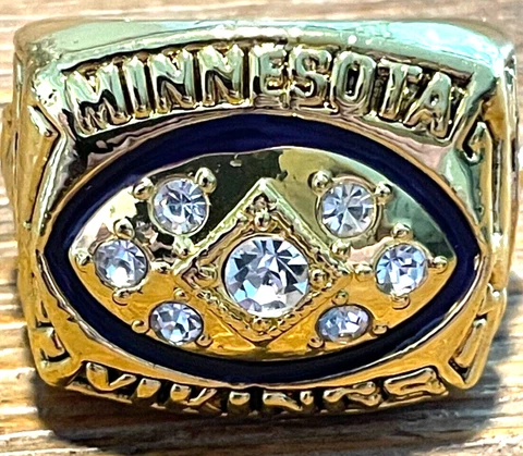 1976 World Champions Minnesota Vikings Replica Championship Ring Anderson Cover