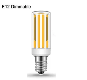 E12 LED bulb 7.5W 110~120V Dimmable COB Chips Ceramics Light White/Warm TX104F45 - Picture 1 of 10