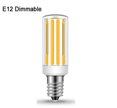 E12 LED bulb 7.5W 110~120V Dimmable COB Chips Ceramics Light White/Warm TX104F45 - Image 1 of 4
