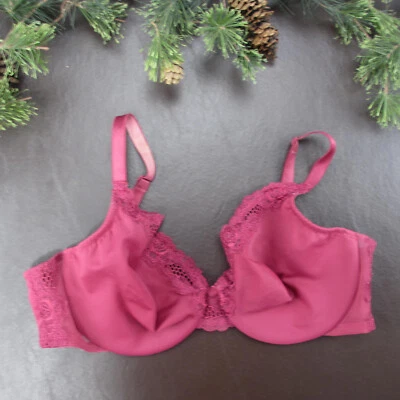 Sujetador Wacoal 36D granate ligeramente forrado con aros cierre ajustable trasero Foto 1 de 4