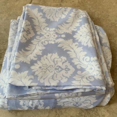 Juego de sábanas CYNTHIA ROWLEY azul polvo desplazamiento doble con estuche poliéster Foto 1 de 4