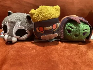 Authentic Disney Tsum Tsum Guardians Of The Galaxy - Star Lord, Gamora & Rocket - Picture 1 of 3