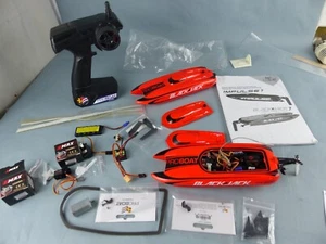 BATEAU RC lot de 2 x PROBOAT BLACKJACK 9 testé OK + télécommande - Foto 1 di 12