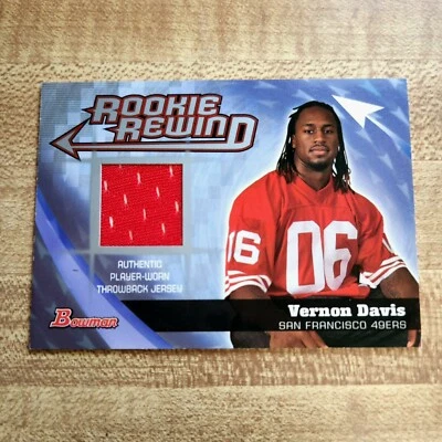 Vernon Davis 2006 Bowman Rookie Rewind Jersey Relic 🏈🏈 - Image 1 of 2