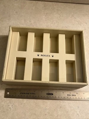 Rolex винтажный кожаный часы дисплей чехол для 8 восемь часов - без подушек - Изображение 1 из 4