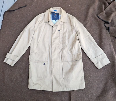 Men's $250 (L) TOMMY HILFIGER Beige Trench/ Rain Coat READ DESCRIPTION - Image 1 of 4