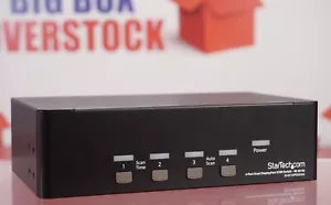 StarTech SV431DPDDUA2 4-Port Dual DisplayPort KVM Switch 60 Hz - Factory New - Picture 1 of 7
