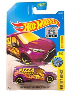 HOT WHEELS HW CITY WORKS 6/10 FORD TRANSIT CONNECT 143/365 DVC42