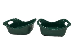 2 Rachel Ray Stoneware Casserole Dishes Green 12 oz. Excel Used Condit. 2-1/2”T - Picture 1 of 7