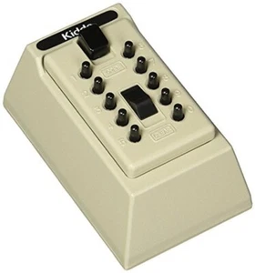 Kidde Pushbutton Permanent Combination Key Box - Holds 5 Keys, Surface Mount - Picture 1 of 1