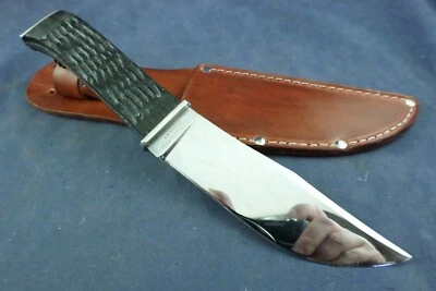 Cuchillo de caza de hueso con funda vintage KA-BAR 662-5 Foto 1 de 4