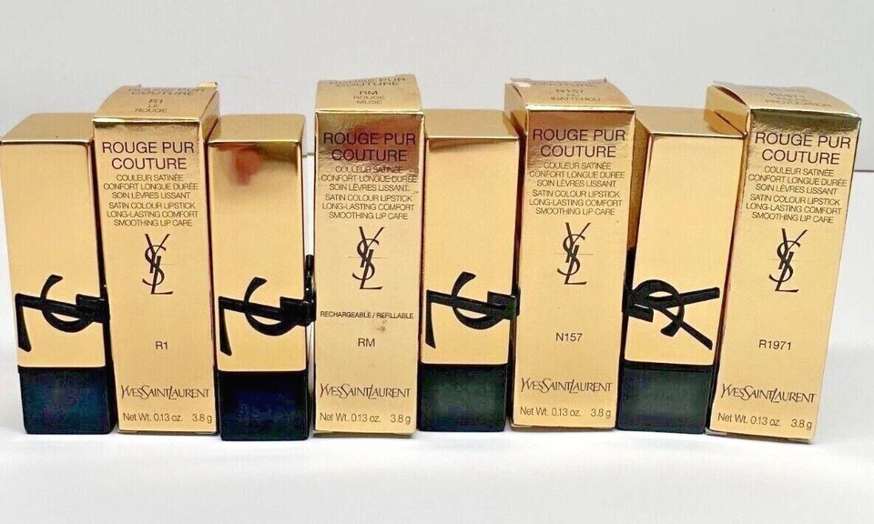 Lápiz labial satinado Yves Saint Laurent Rouge Pur Couture Caring - Elige el tono💕 Foto 1 de 1