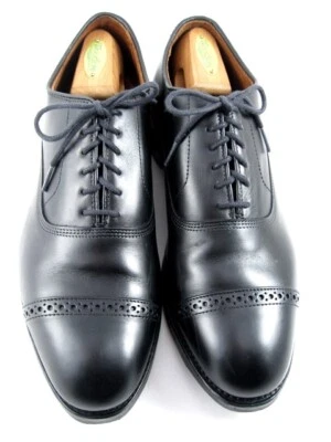 Allen Edmonds  "FIFTH AVENUE" Cap-Toe Oxfords 10 EEE Black DAINITE (567N) - Image 1 of 4