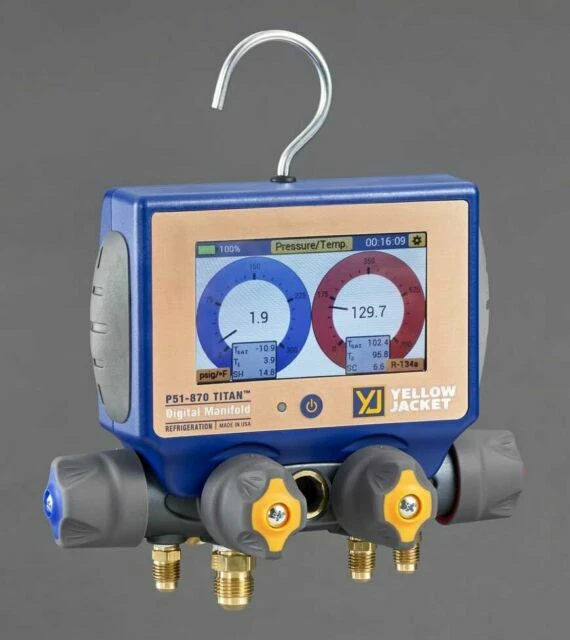 Yellow Jacket 40875 P51-870 TITAN Digital Manifold Mini-split Kit