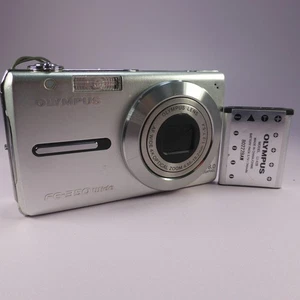 Olympus Digital Camera FE-350 Wide 8.0MP Silver Tested - Picture 1 of 8