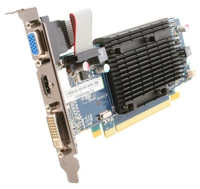 Scheda Video grafica sapphire HD 5450 DDR3 1GB pci express pcie VGA DVI HDMI - Immagine 1 di 3