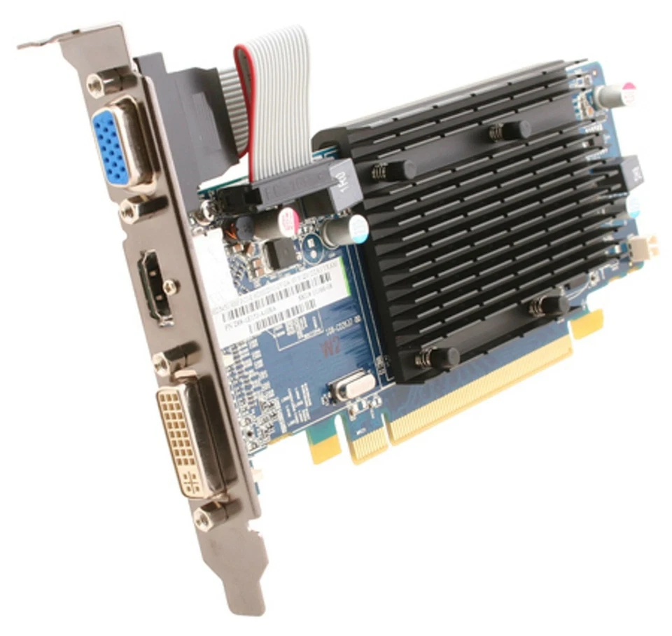 Scheda Video grafica sapphire HD 5450 DDR3 1GB pci express pcie VGA DVI HDMI - Immagine 1 di 3