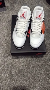 Talla 9 - Air Jordan 4 Retro OG 2025 Blanco Cemento *En Mano Envío Rápido* - Imagen 1 de 4