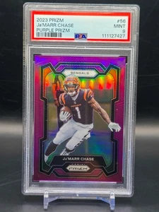 2023 Prizm Football Ja'marr Chase Purple Prizm /125 #56 PSA 9 - Picture 1 of 2
