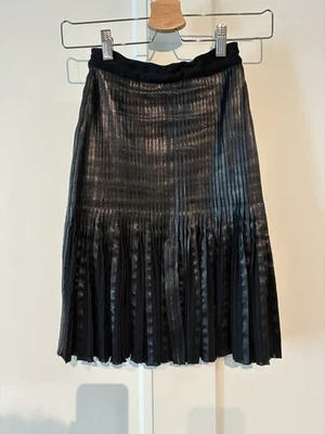 Herve Leger 🖤 XXS Chic Black Leather Skirt ✨ Premium Luxe - Изображение 1 из 4